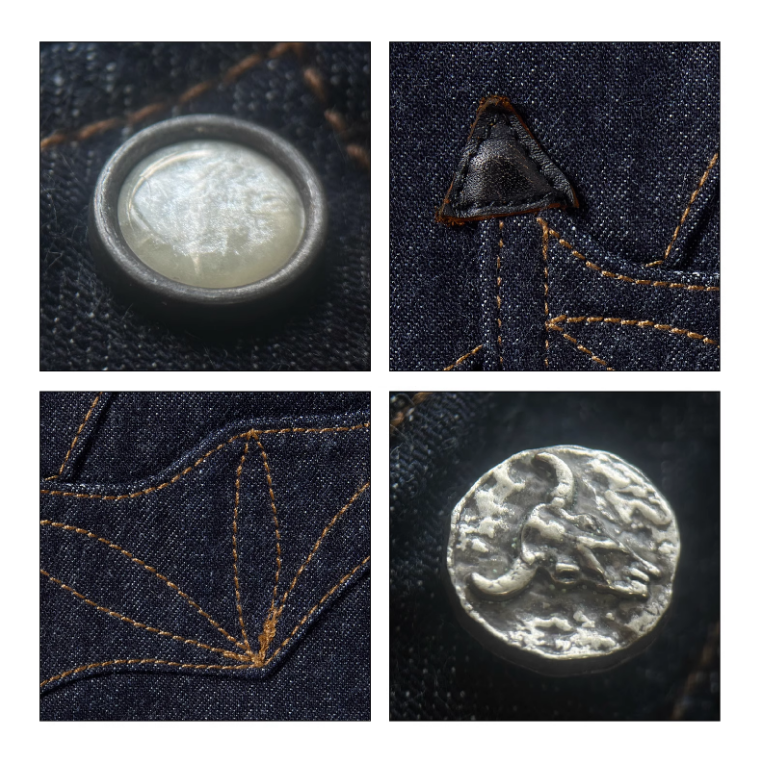 ZWODDER 原牛襯衫 官方脫漿版本 美式西部風格 男裝長袖 8oz one wash-細節圖2