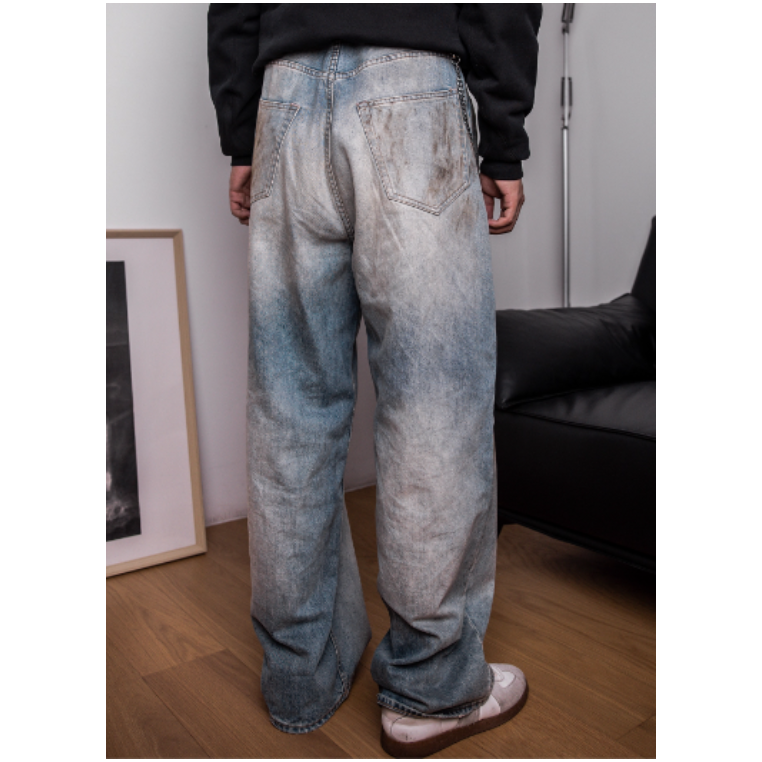 復刻 2023版 acne mud wash jeans 微喇叭 CLEAN FIT 13oz 洗水褲男女段24-36-細節圖5