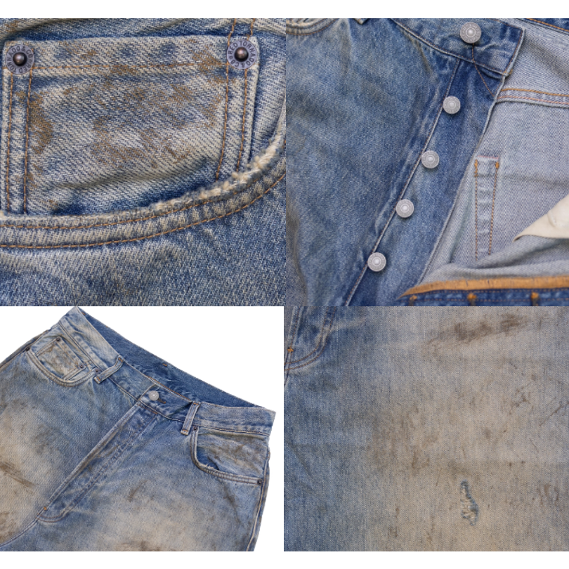 復刻 2023版 acne mud wash jeans 微喇叭 CLEAN FIT 13oz 洗水褲男女段24-36-細節圖10