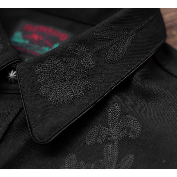 復刻 RODEO SHIRT Embroidered Western 西部襯衫 刺繡 音樂家系列 羊毛料 MUSICI-細節圖5