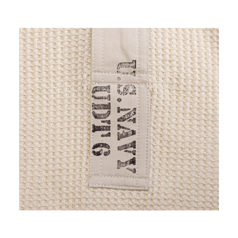 US NAVY WAFFLE HENLEY SHIRT 美國海軍 亨利領 WW2 華夫格 彈力纖維-細節圖10