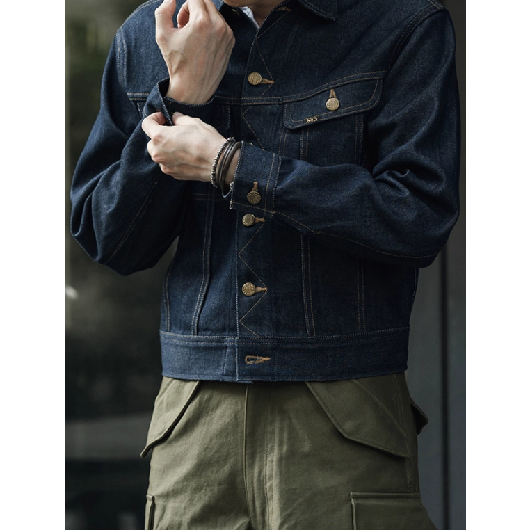 復刻 70 年代騎士夾克 NON STOCK 101-J＂RIDER＂  騎士夾克13.5oz 左斜紋 合身剪裁-細節圖2