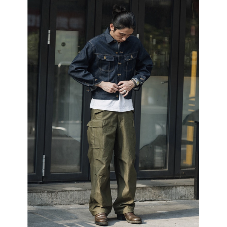 復刻 70 年代騎士夾克 NON STOCK 101-J＂RIDER＂  騎士夾克13.5oz 左斜紋 合身剪裁-細節圖3