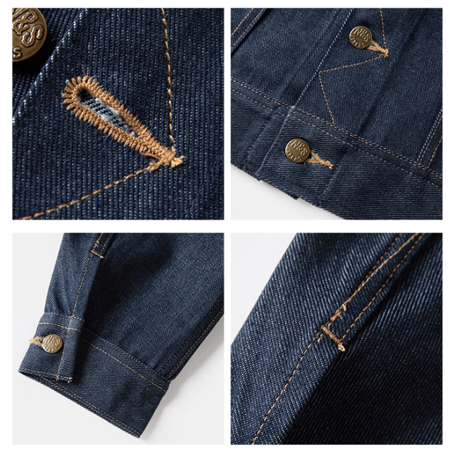 復刻 70 年代騎士夾克 NON STOCK 101-J＂RIDER＂  騎士夾克13.5oz 左斜紋 合身剪裁-細節圖9