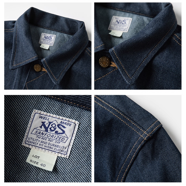 復刻 70 年代騎士夾克 NON STOCK 101-J＂RIDER＂  騎士夾克13.5oz 左斜紋 合身剪裁-細節圖11