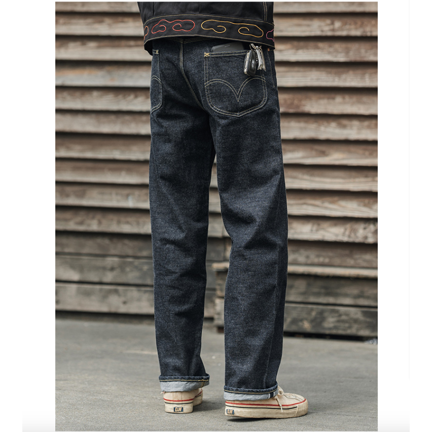 NON STOCK 101 B 1936 Model Cowboy Selvedge Denim Jeans  丹寧-細節圖3