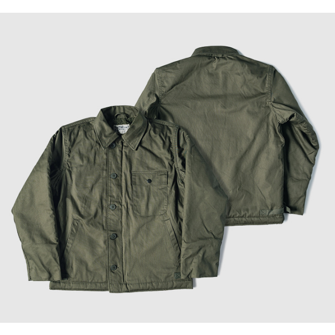 復刻 後期型 緞棉 竹節夾克 Final Version USN A-2 Deck Jacket-細節圖4