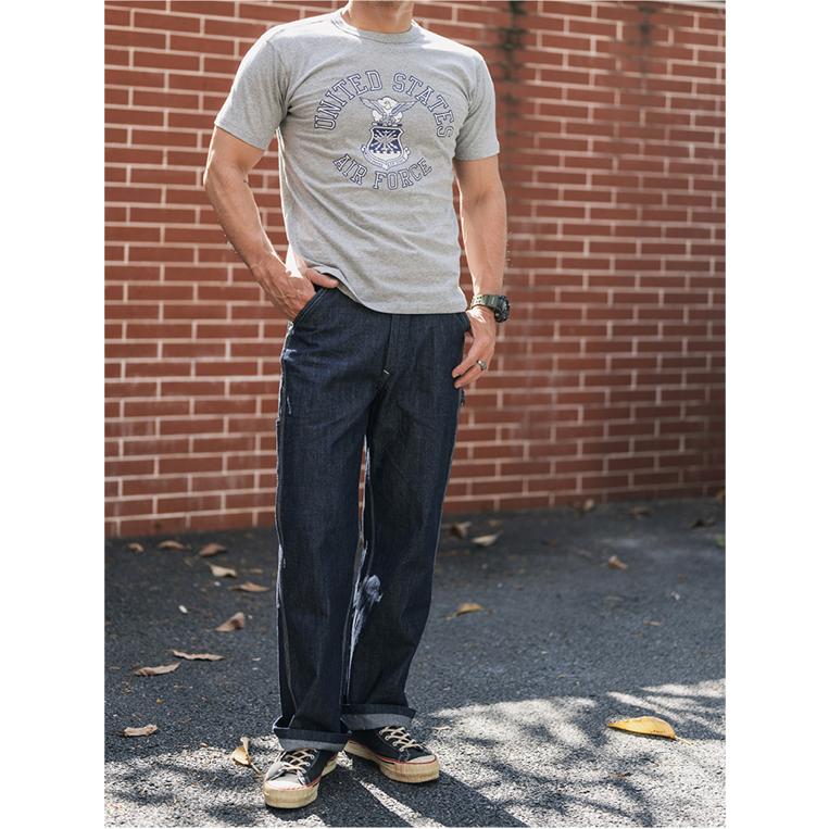 Non Stock 美式復古T-SHIRT AIR FORCE 圓領杉 短袖 T-SHIRT-細節圖5