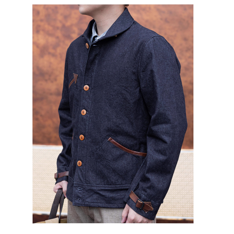 1930s 牛仔大衣 Indigo Melton Woo “Viva la Revolución”系列 夾克 camp-細節圖2