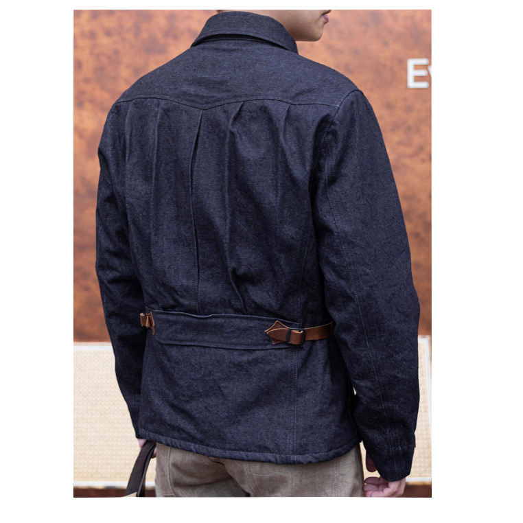 1930s 牛仔大衣 Indigo Melton Woo “Viva la Revolución”系列 夾克 camp-細節圖3