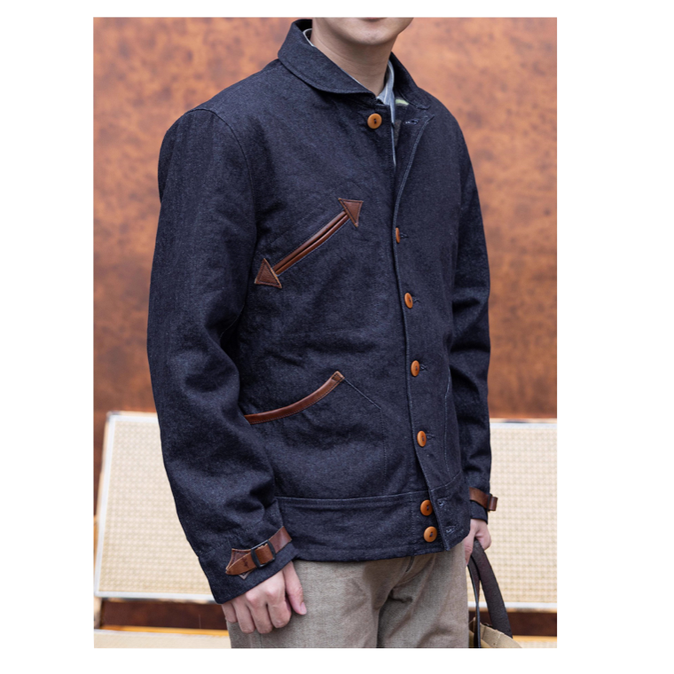 1930s 牛仔大衣 Indigo Melton Woo “Viva la Revolución”系列 夾克 camp-細節圖4