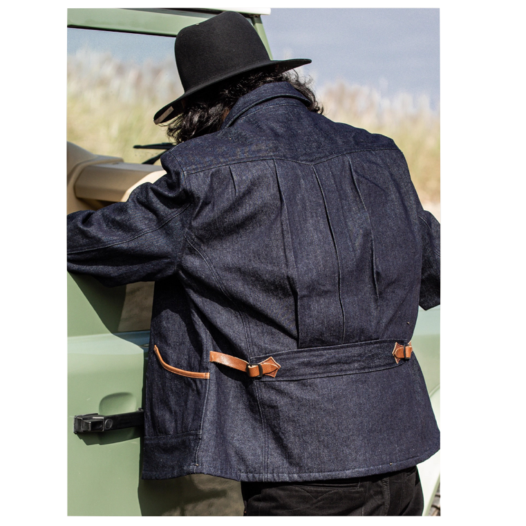 1930s 牛仔大衣 Indigo Melton Woo “Viva la Revolución”系列 夾克 camp-細節圖5