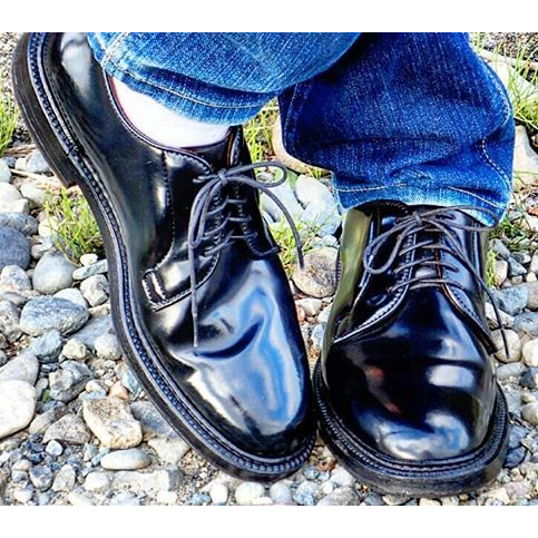 牛仔穿搭 Patent Leather Derby 皮鞋 德比鞋 BLACK 正裝皮鞋 增高 厚底-細節圖2