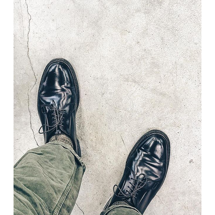 牛仔穿搭 Patent Leather Derby 皮鞋 德比鞋 BLACK 正裝皮鞋 增高 厚底-細節圖4