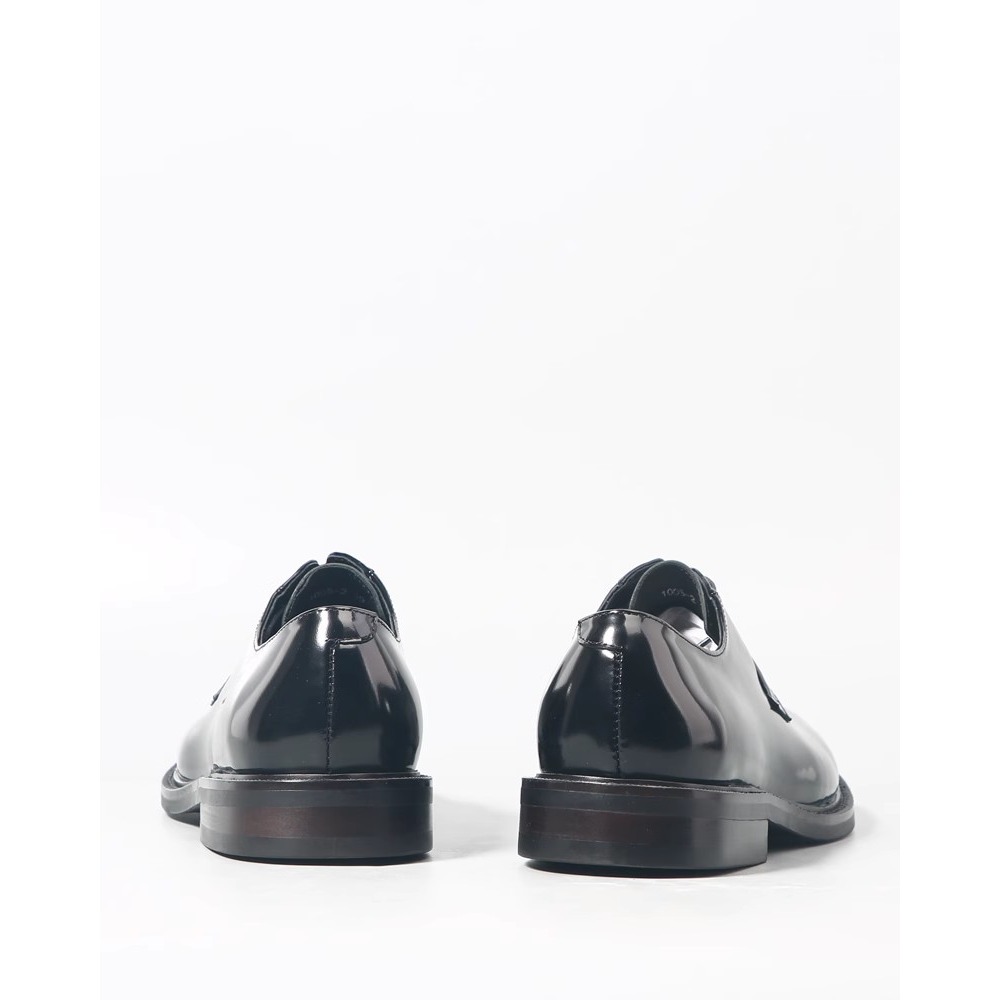 牛仔穿搭 Patent Leather Derby 皮鞋 德比鞋 BLACK 正裝皮鞋 增高 厚底-細節圖7