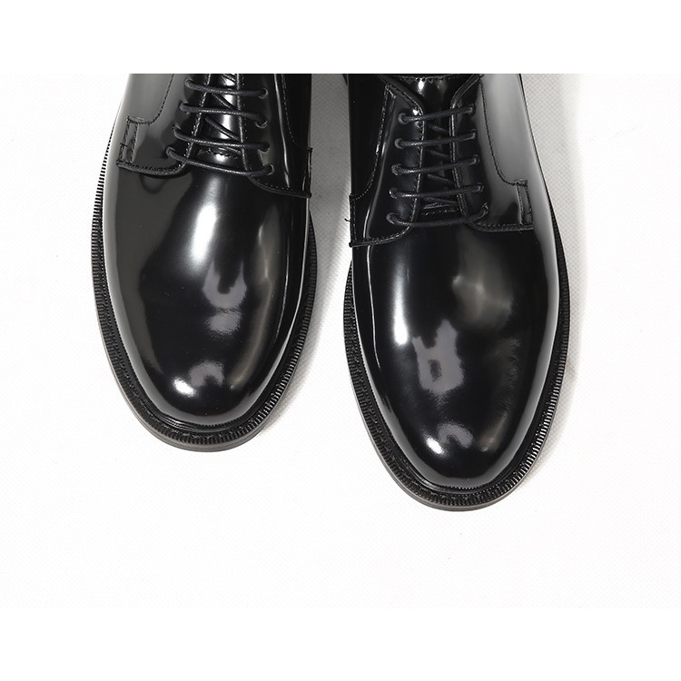 牛仔穿搭 Patent Leather Derby 皮鞋 德比鞋 BLACK 正裝皮鞋 增高 厚底-細節圖8