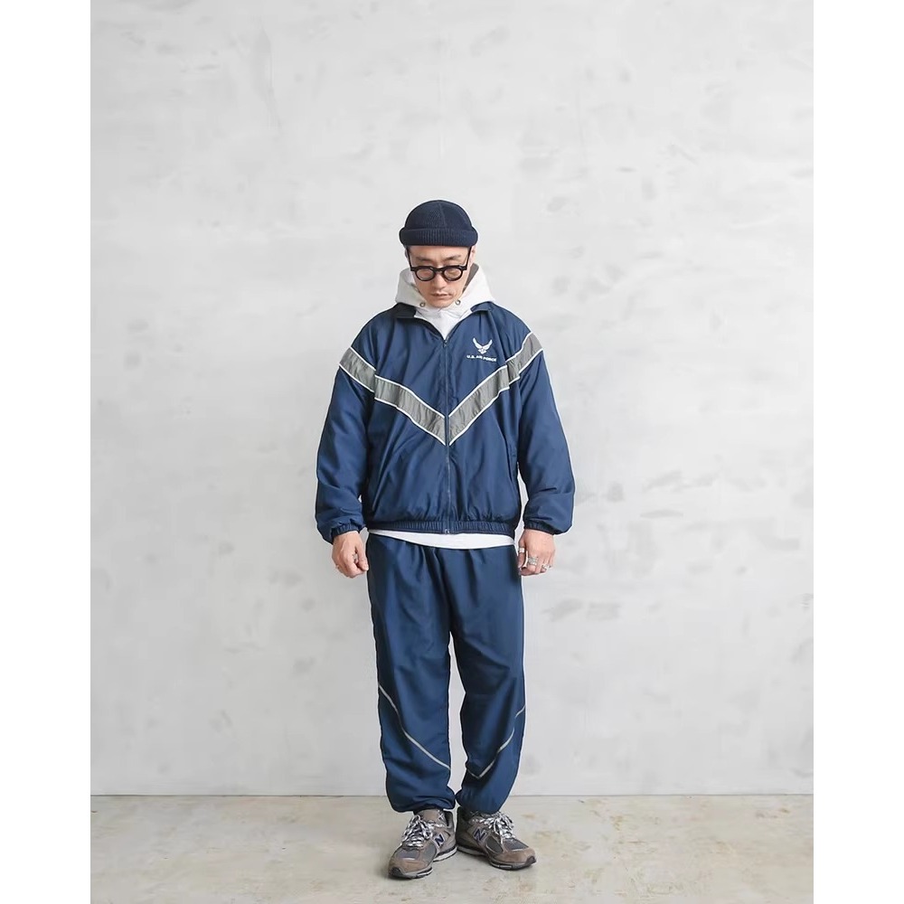 USAF PTU 訓練服 運動長褲 風褲 反光長褲 city boy LOOSE FIT 鬆緊帶-細節圖6