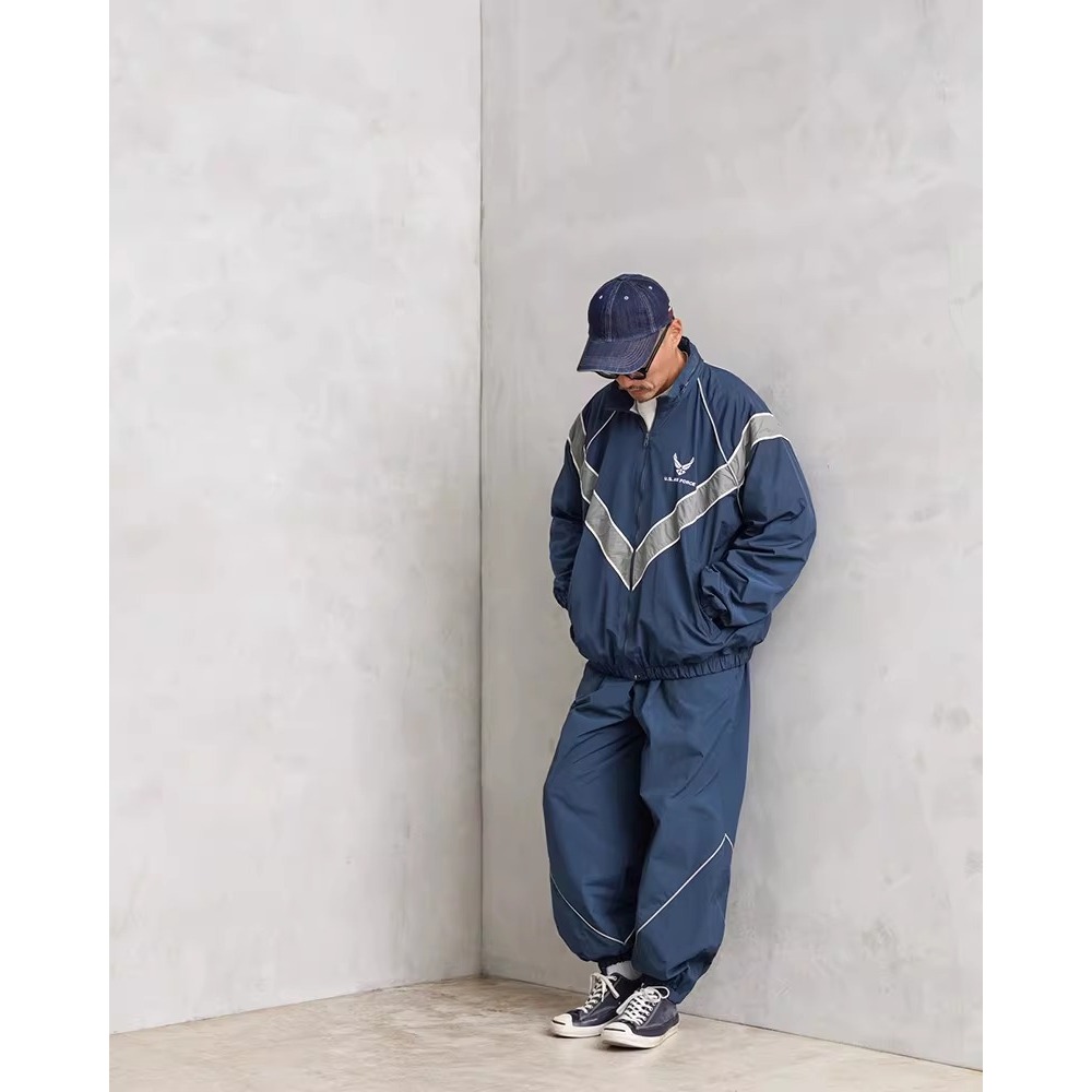 USAF PTU 訓練服 運動長褲 風褲 反光長褲 city boy LOOSE FIT 鬆緊帶-細節圖8