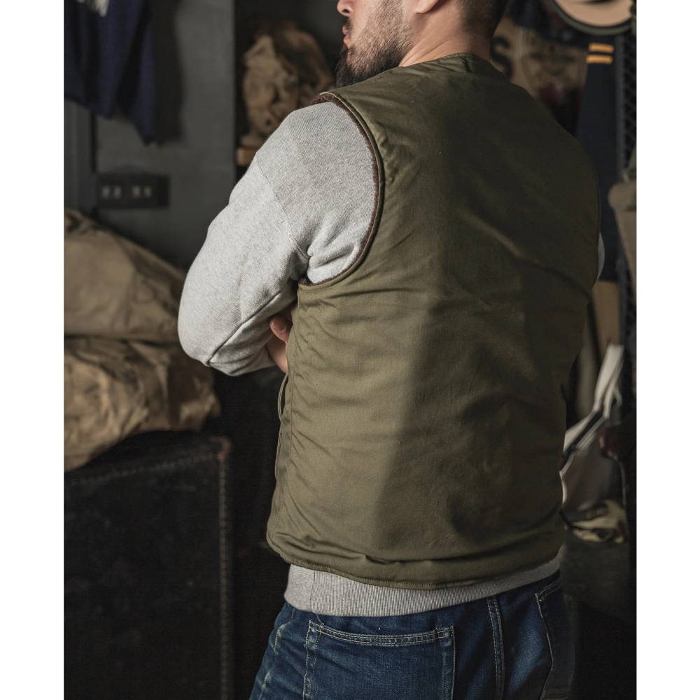 WWII USMC Pile-lined Vest 馬甲 背心 拉鍊背心 外套 類公發軍品-細節圖5