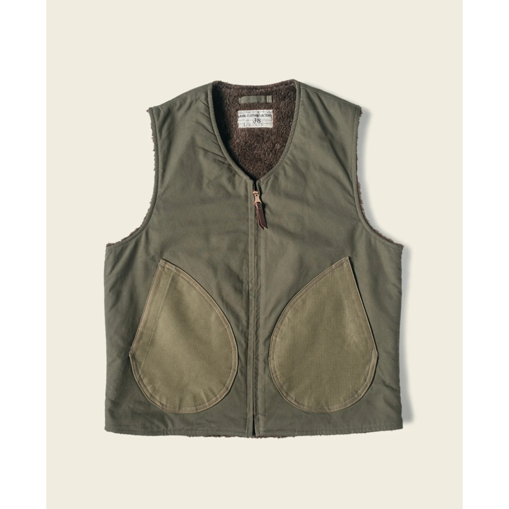 WWII USMC Pile-lined Vest 馬甲 背心 拉鍊背心 外套 類公發軍品-細節圖10