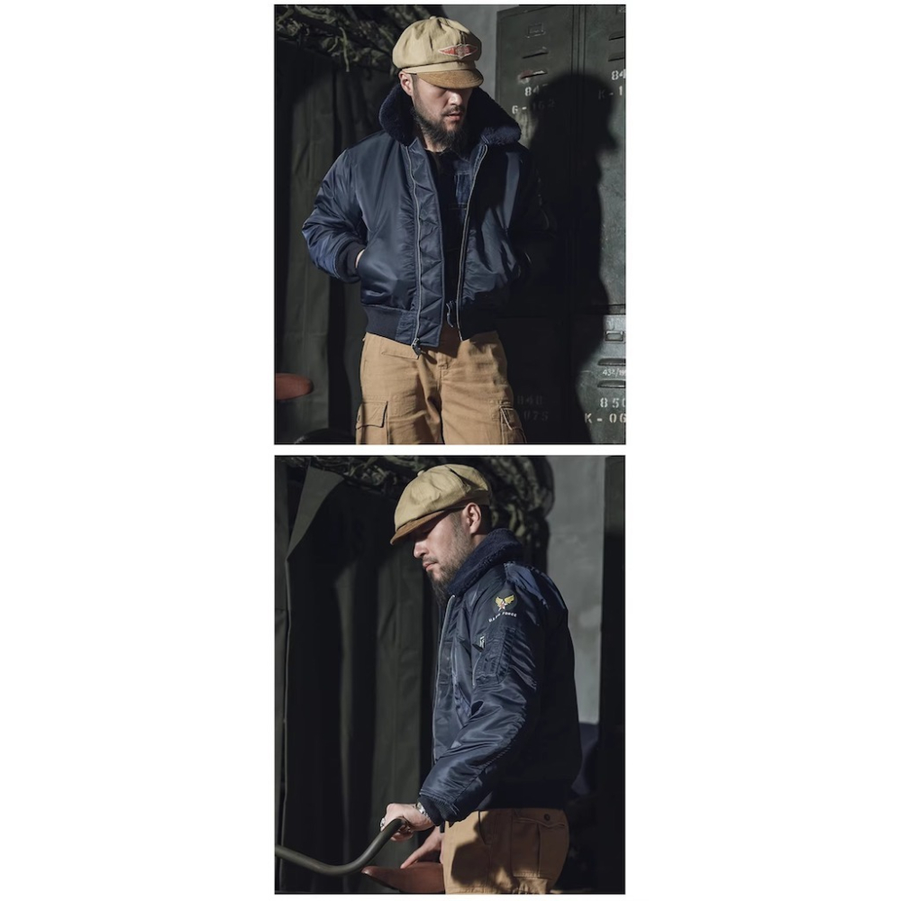 Bronson 復刻 B-15C ARMY AIR FORCE MA1 空軍外套 棒球外套 羊毛領版本-細節圖2