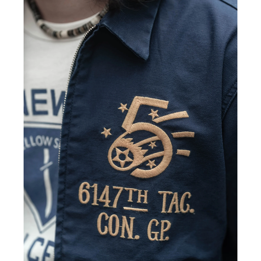 蚊子特攻隊 刺繡夾克 男士工裝外套 美式帆布 田島繡花機 Korean War 6147th TAG. CON. GP-細節圖3