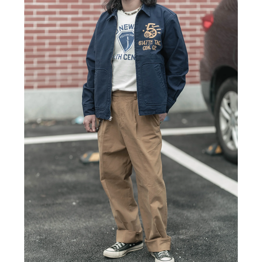 蚊子特攻隊 刺繡夾克 男士工裝外套 美式帆布 田島繡花機 Korean War 6147th TAG. CON. GP-細節圖6