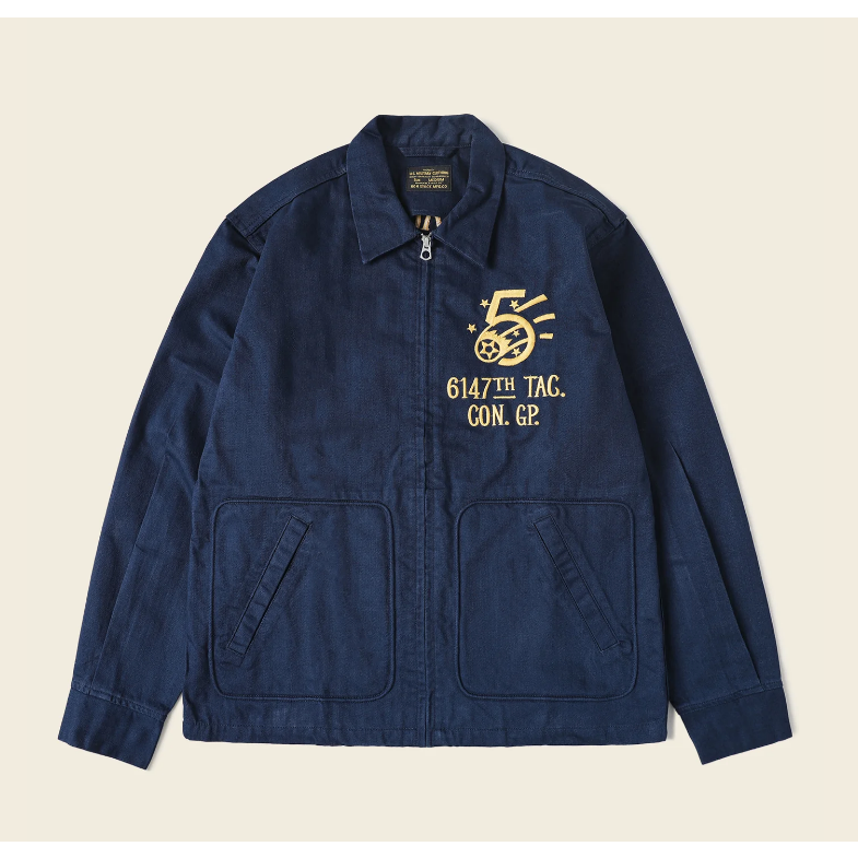 蚊子特攻隊 刺繡夾克 男士工裝外套 美式帆布 田島繡花機 Korean War 6147th TAG. CON. GP-細節圖9