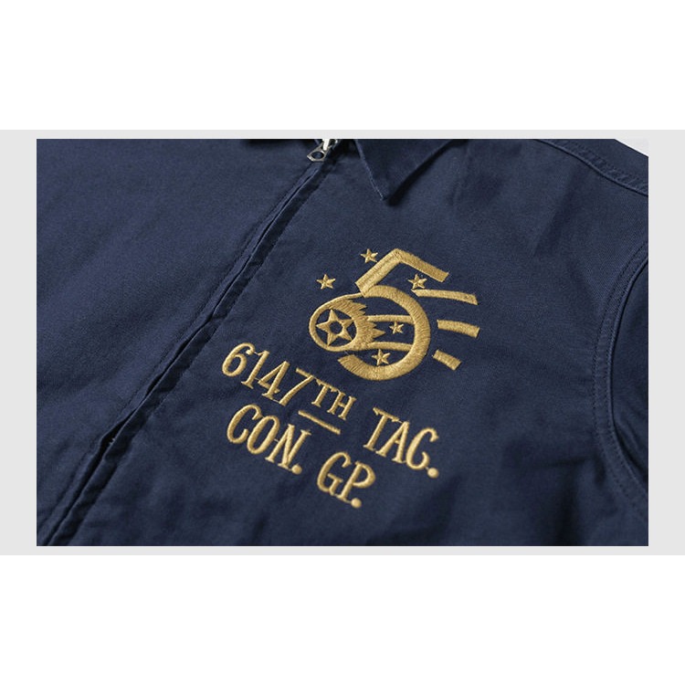 蚊子特攻隊 刺繡夾克 男士工裝外套 美式帆布 田島繡花機 Korean War 6147th TAG. CON. GP-細節圖11