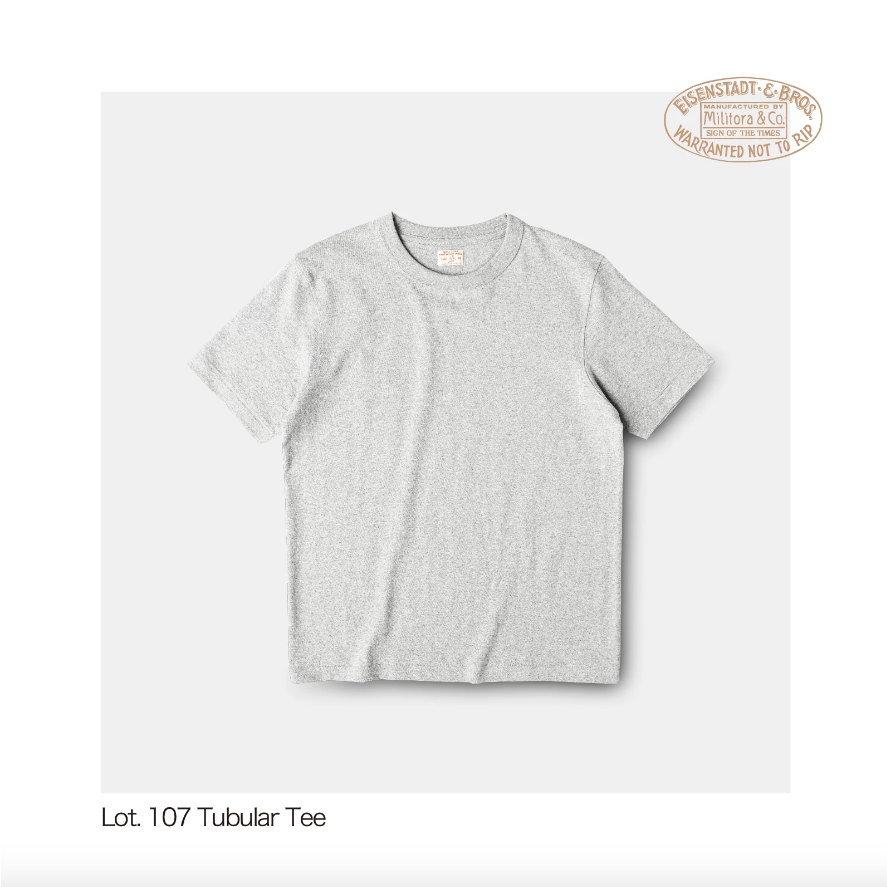 Militora 107 復古 圓筒針織 250g 美國棉 T-shirt 男士 春夏休閒 運動 純色 打底上衣 日常-細節圖2