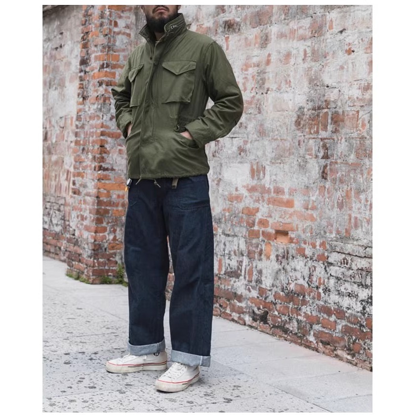 BRONSON 復刻 1917 初代 Dungaree 甲板工作褲 男士赤耳原色牛仔褲 10.5 oz-細節圖7