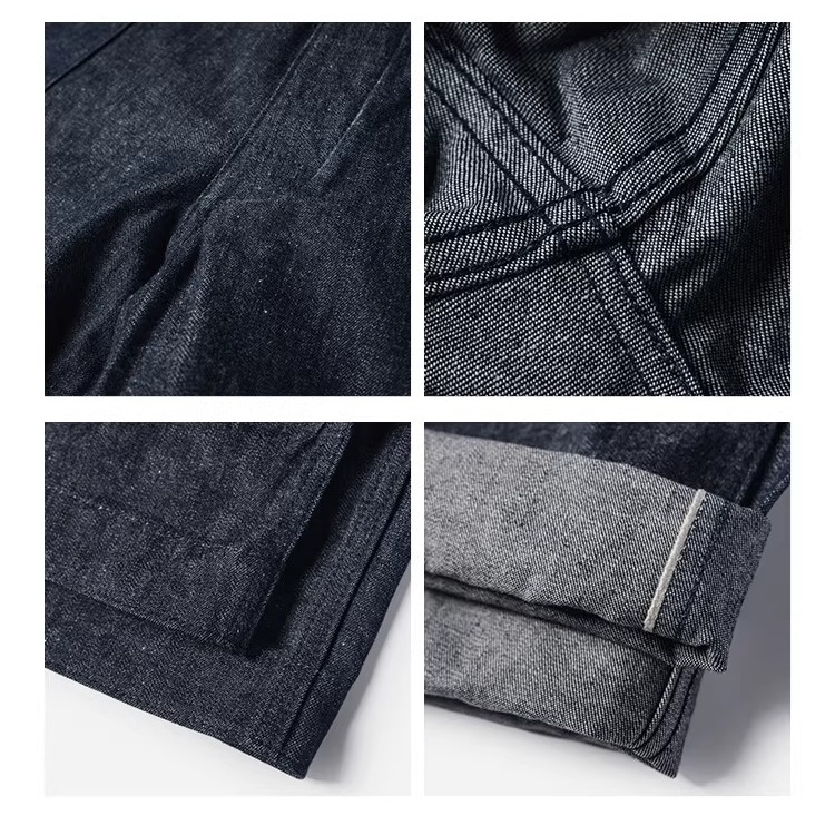 BRONSON 復刻 1917 初代 Dungaree 甲板工作褲 男士赤耳原色牛仔褲 10.5 oz-細節圖11