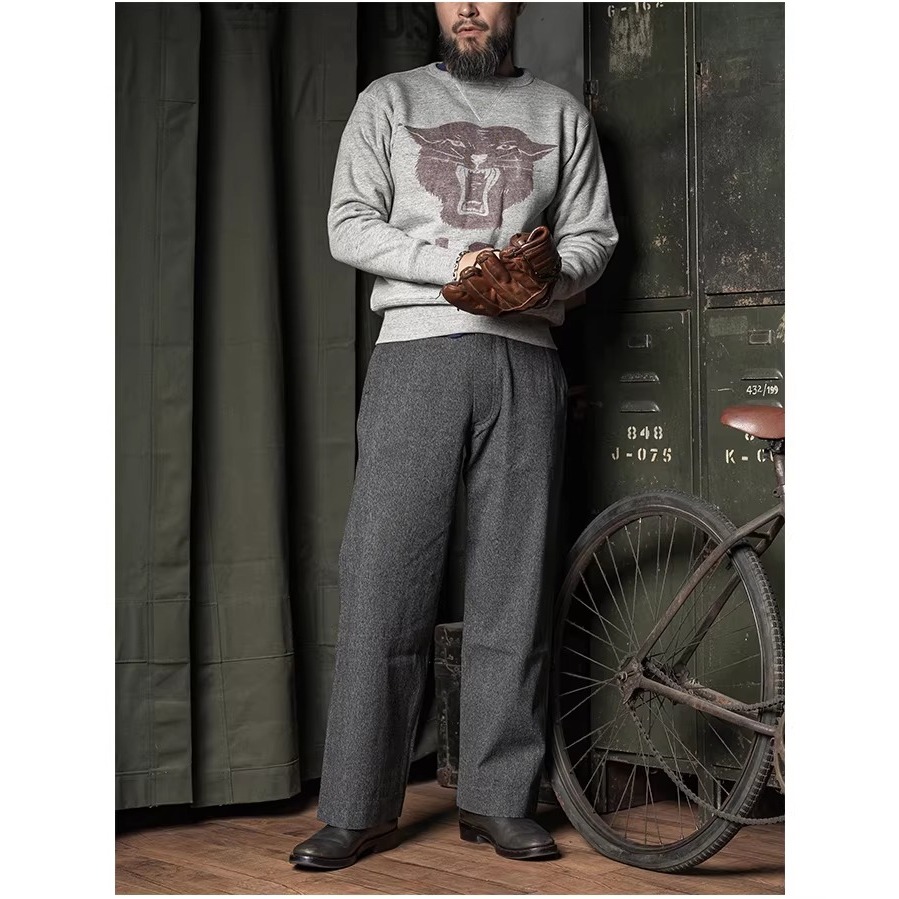 BRONSON 保育團CCC黑豹聯隊 純棉 重磅 衛衣 復古套頭 羅紋領口  650克-細節圖4