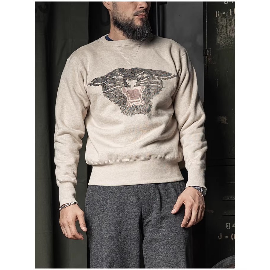 BRONSON 保育團CCC黑豹聯隊 純棉 重磅 衛衣 復古套頭 羅紋領口  650克-細節圖5