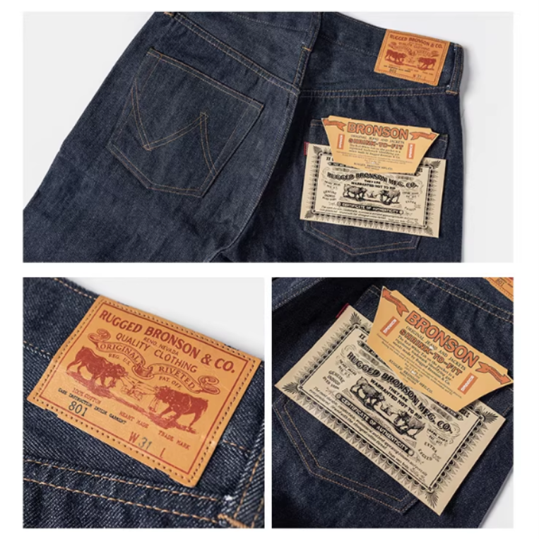 BRONSON 復刻 70s Beat Generation 70801 原色赤耳丹寧牛仔褲 ’66’ 前後期 501-細節圖9
