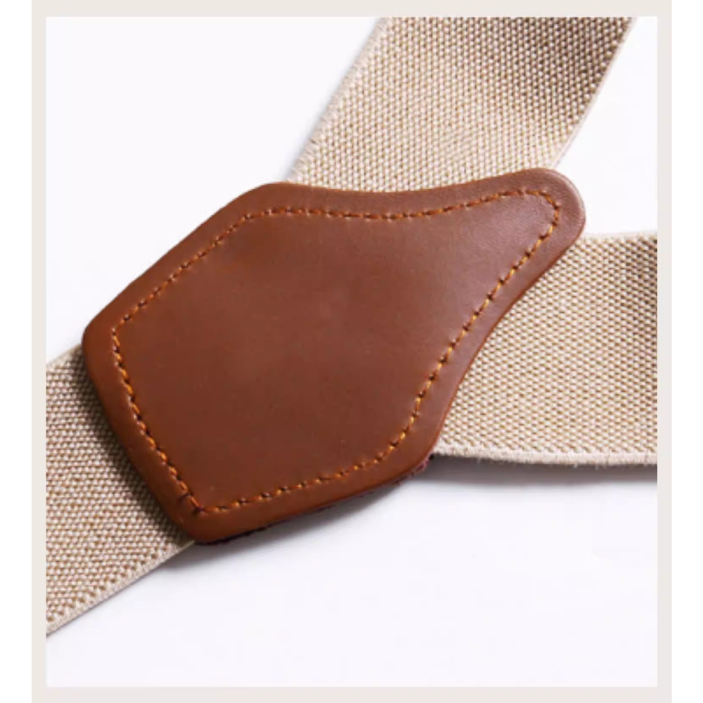 EL CAPITAL 紳士造型 真皮富豪背帶 九色齊全 商用背帶 Y型皮革背帶 寬度35MM 吊帶褲-細節圖5