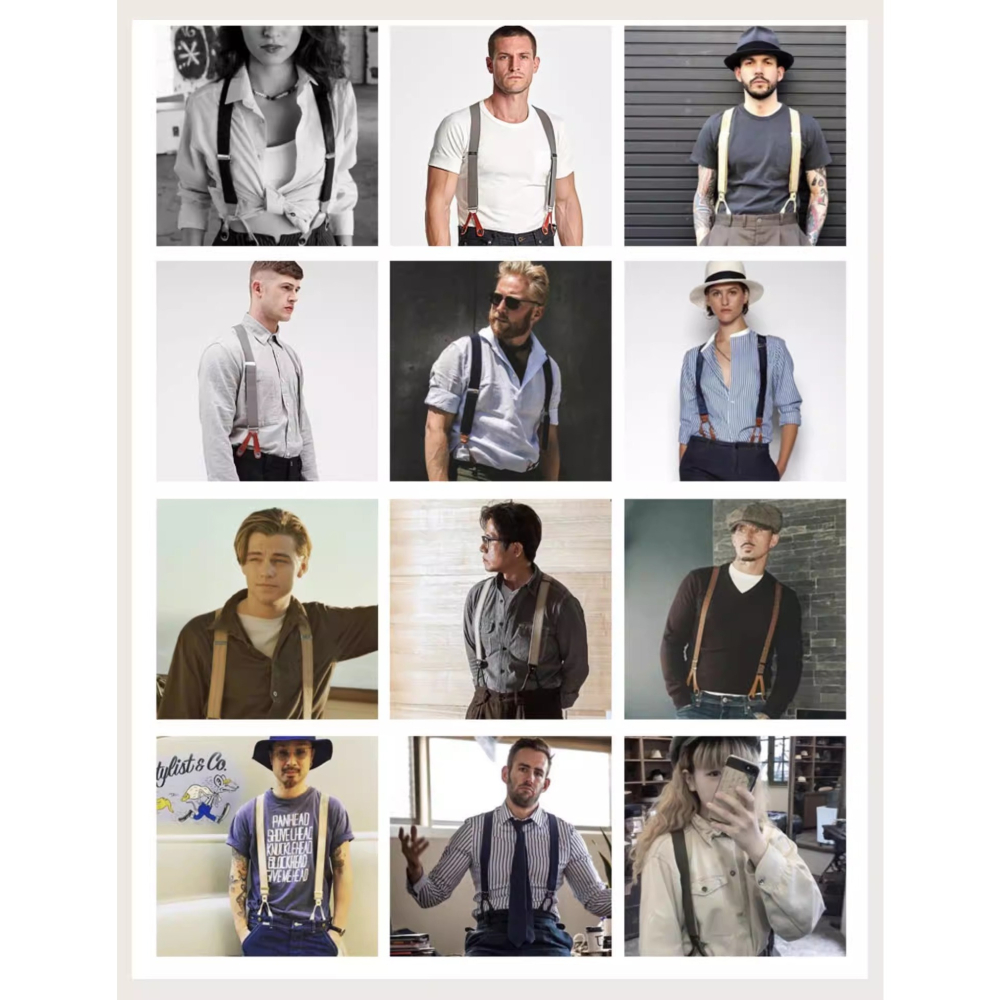 EL CAPITAL 紳士造型 真皮富豪背帶 九色齊全 商用背帶 Y型皮革背帶 寬度35MM 吊帶褲-細節圖9