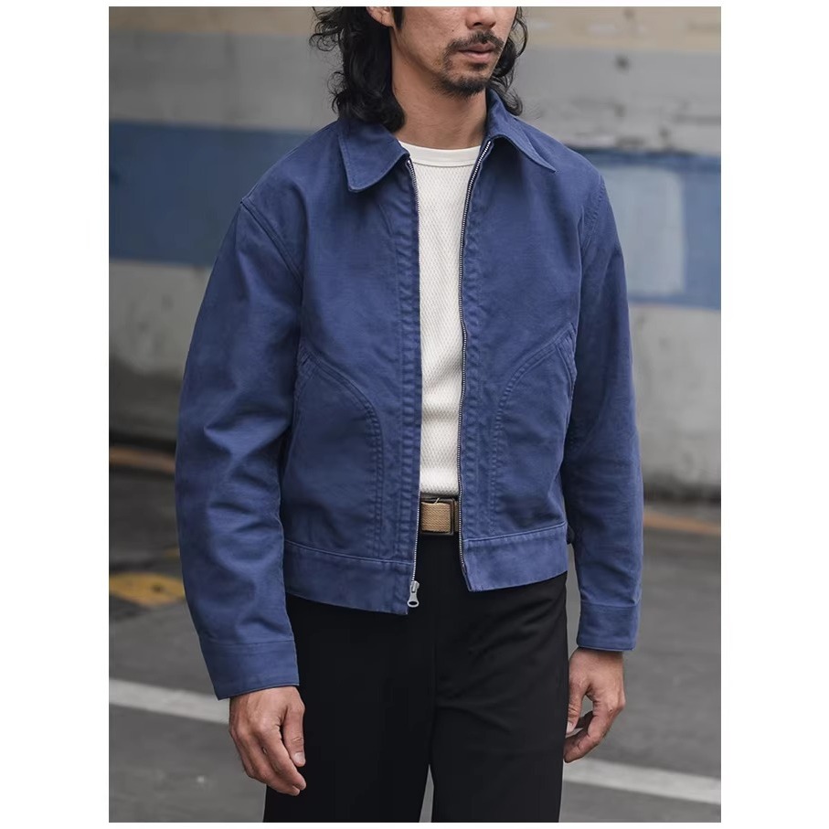 台灣獨家 BRONSON MOLESKIN COSSACK 摩毛 重磅 純色外套 復古短款 450g-細節圖3