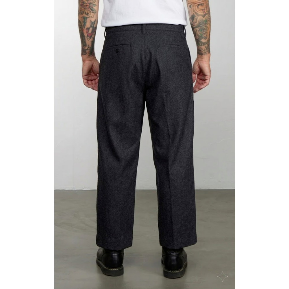 26ss Militora 826w 磨毛感 毛羽豐富 高訂牛仔褲 闊腿 美式復古 單寧牛仔 12oz-細節圖2