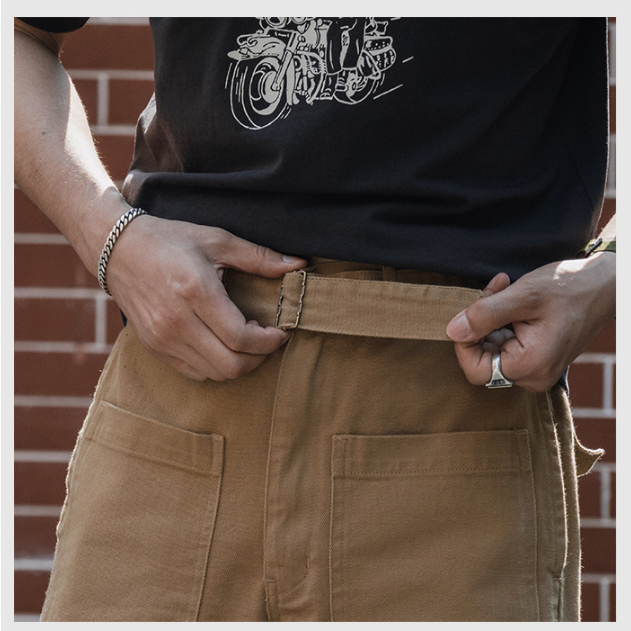 NON STOCK 復刻 法軍40s-50s 重磅摩托車短褲 Dispatch motorcycle pants免腰帶-細節圖2