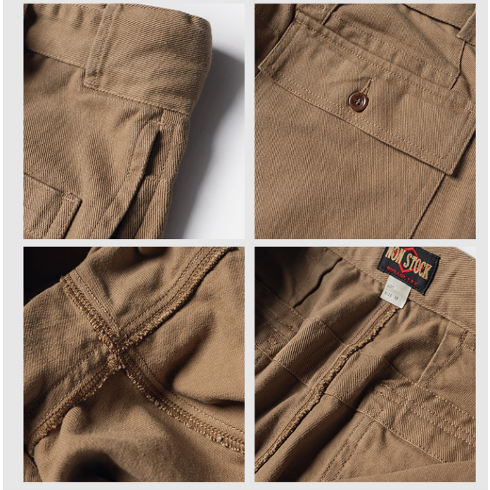 NON STOCK 復刻 法軍40s-50s 重磅摩托車短褲 Dispatch motorcycle pants免腰帶-細節圖11