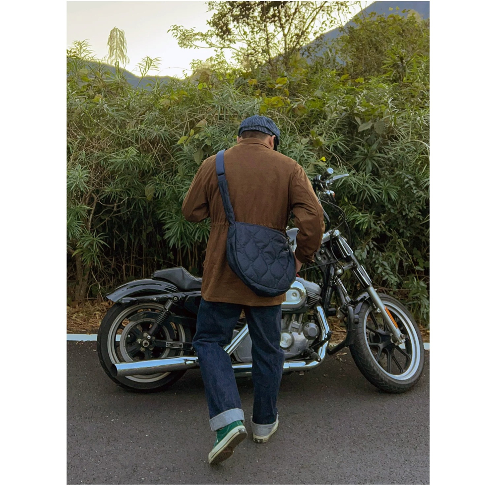 飛行背包菱縫 機車包  騎士背包 頭盔包 男女 上學 雙面 M65 LINER 側背包 跨包-細節圖6