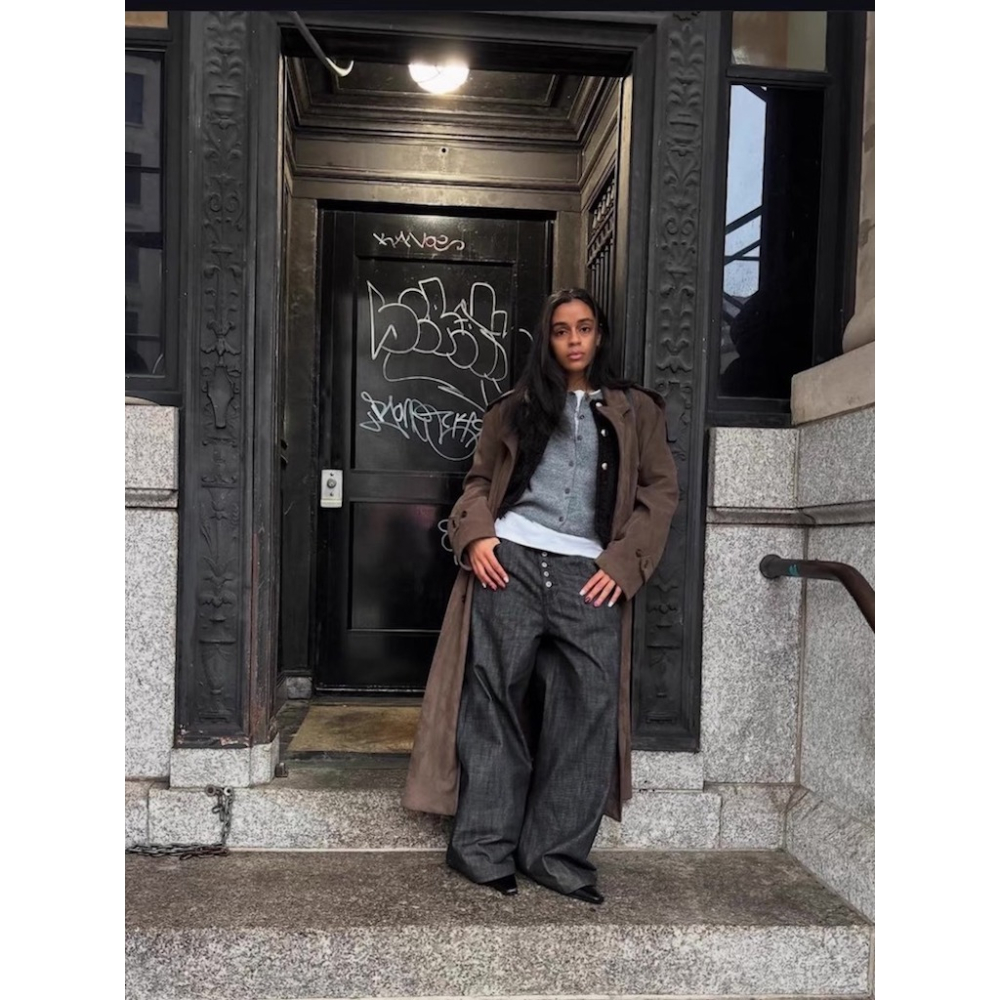 復刻 NO FAITH Bootcut 彎刀褲 立體 丹寧 牛仔 BAGGY Curved/Barrel Pants-細節圖5