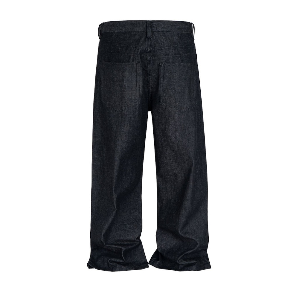 復刻 NO FAITH Bootcut 彎刀褲 立體 丹寧 牛仔 BAGGY Curved/Barrel Pants-細節圖9