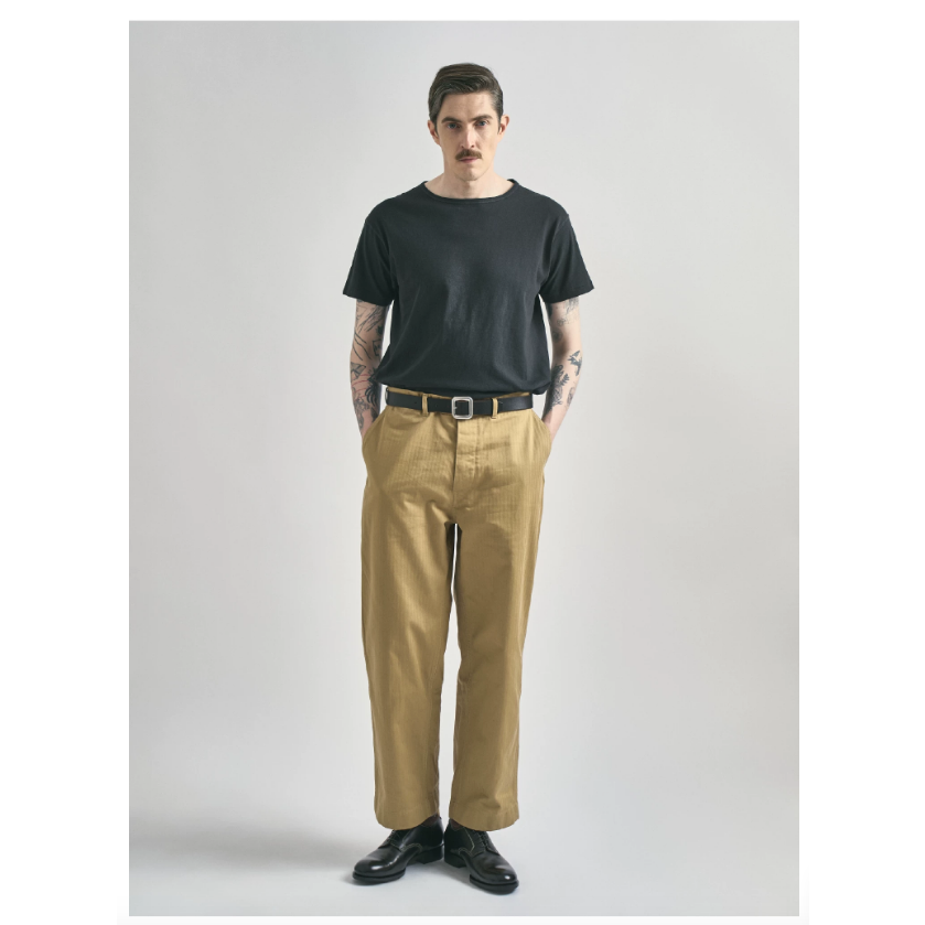 MILITORA103 夏季的高定素T 復古 美式 圓領 T-SHIRT 純棉 輕薄 寬鬆 不黏 舒適-細節圖11