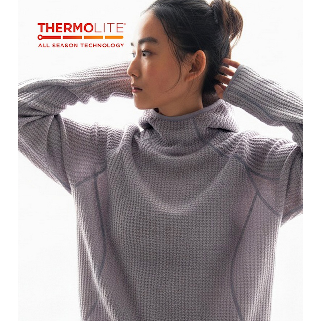 Thermolite® ALL SEASON空氣纖維 紡紗 空氣絨 保暖 連帽 防曬衣 輕量登山 帽T-細節圖3