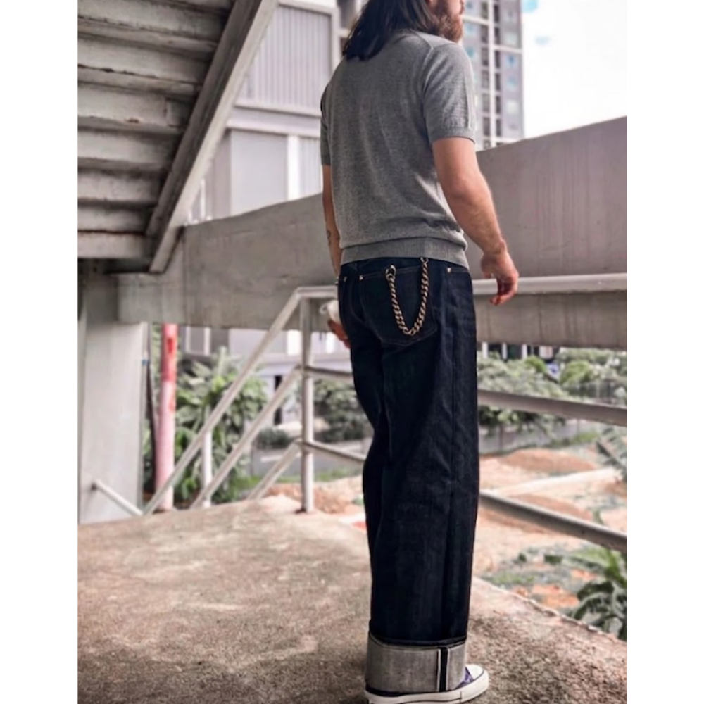 NON STOCK 美式復古 胡椒鹽 針織衫 輕薄透氣 T-SHIRT 32 支 220G 雙針雙線-細節圖3