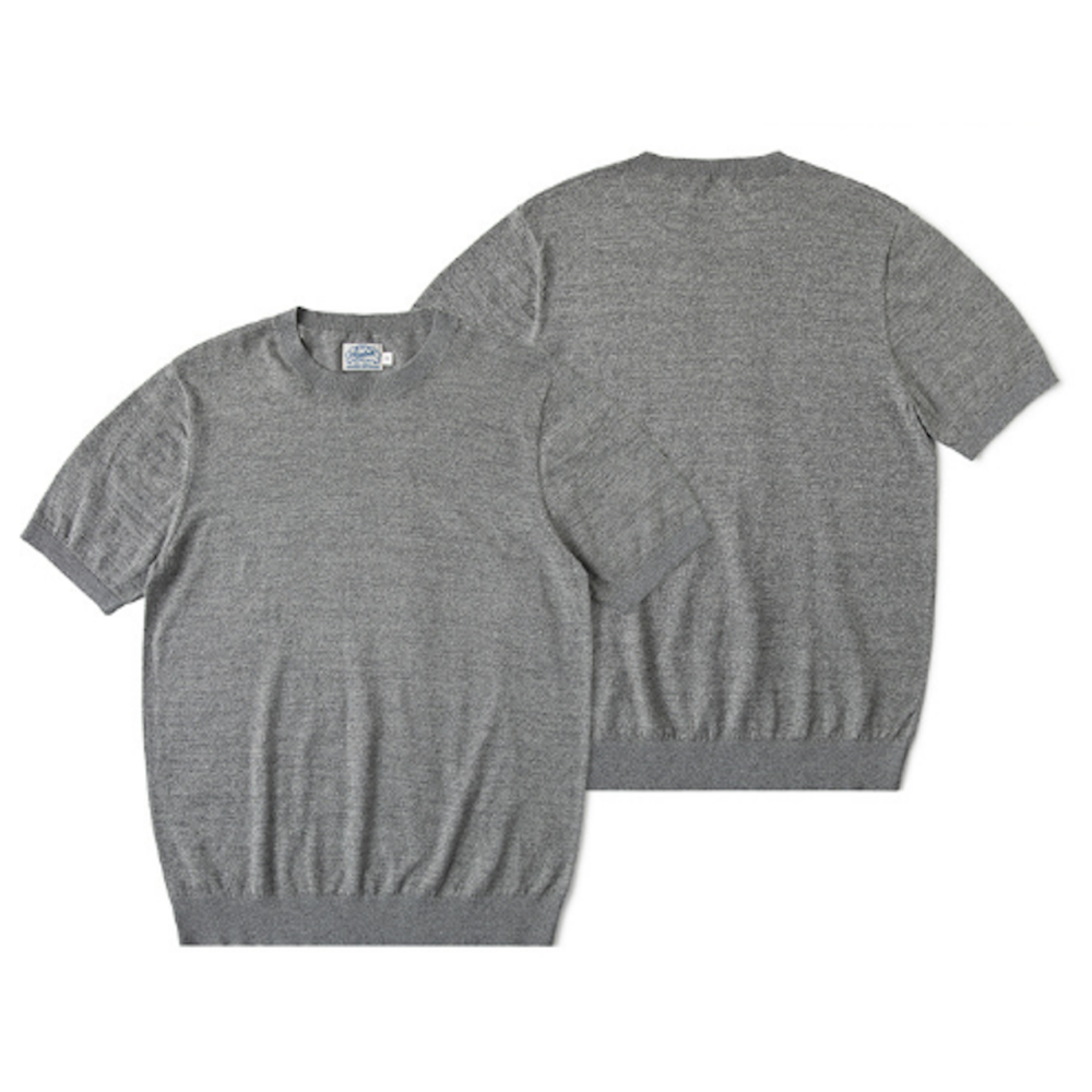 NON STOCK 美式復古 胡椒鹽 針織衫 輕薄透氣 T-SHIRT 32 支 220G 雙針雙線-細節圖8