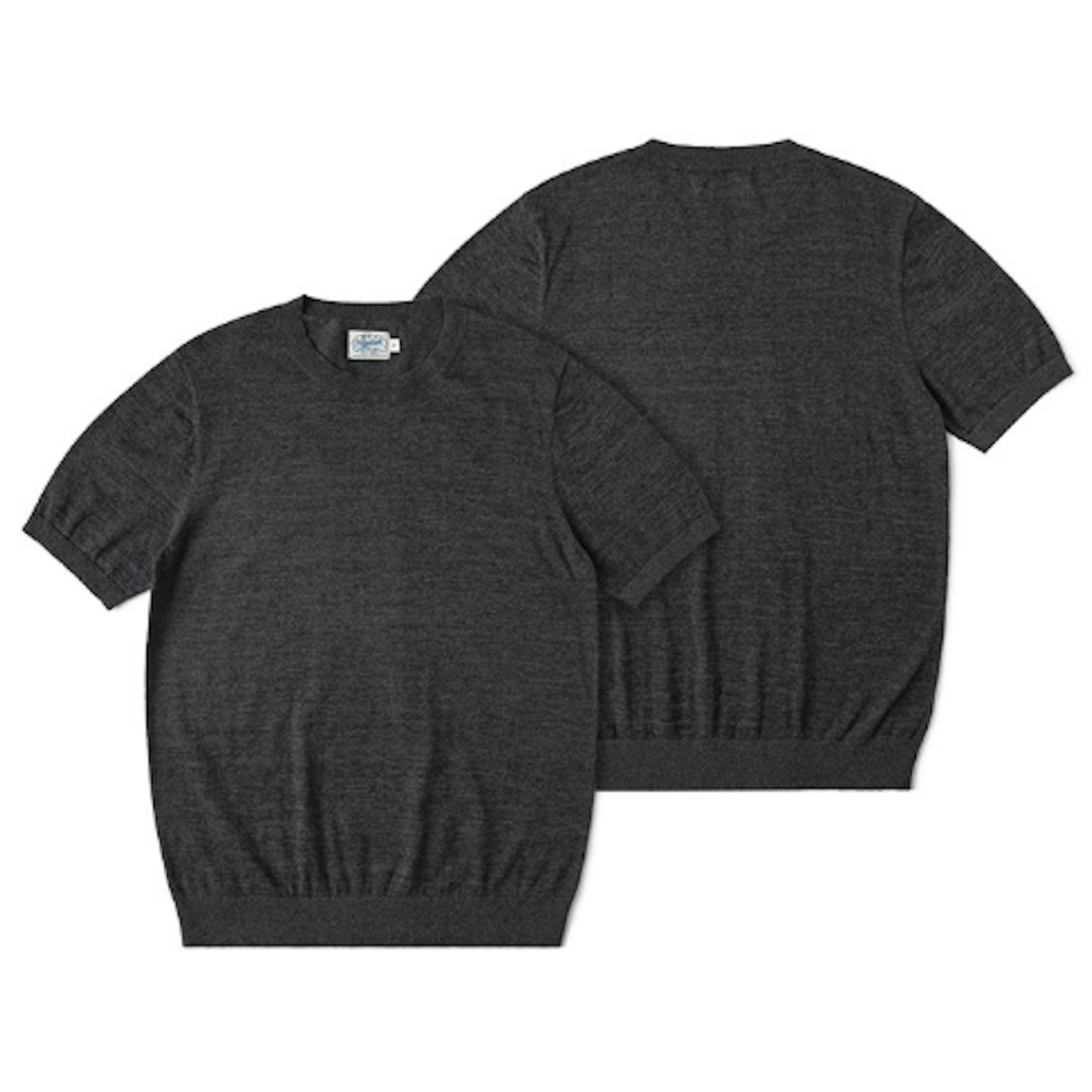 NON STOCK 美式復古 胡椒鹽 針織衫 輕薄透氣 T-SHIRT 32 支 220G 雙針雙線-細節圖10