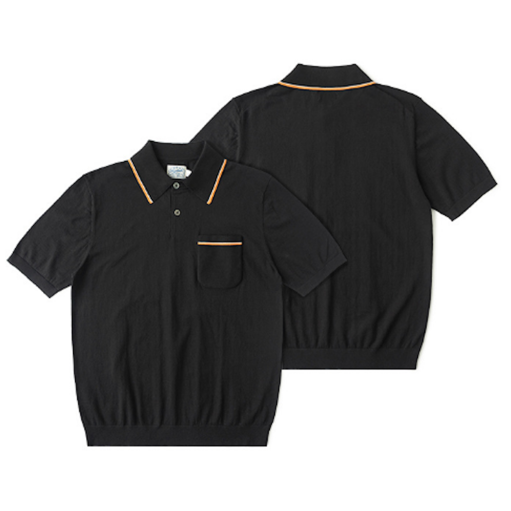 NON STOC 針織馬球衫 翻領純棉 POLO衫 短袖 口袋t-shirt 高爾夫球衫-細節圖7